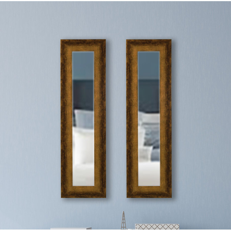Flat Wall Mirror, 35.5" H x 9.5" W