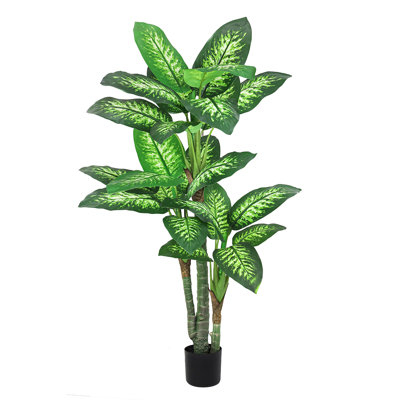 Artificial Dieffenbachia Tree in Pot