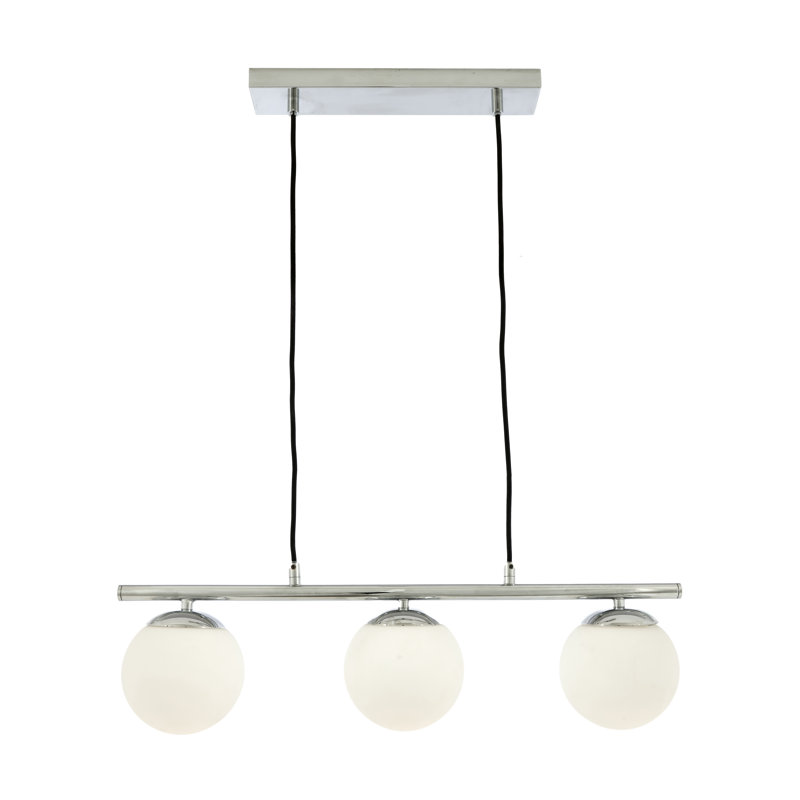 Mclamb 3 - Light Kitchen Island Pendant, Silver