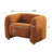 Oversized Reading Armchair , Modern Upholstered Accent Chair with Wood Legs-650481771