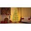Arbre de Noël artificiel avec lumières DEL et support en métal, parfait pour les décorations de Noël festives
