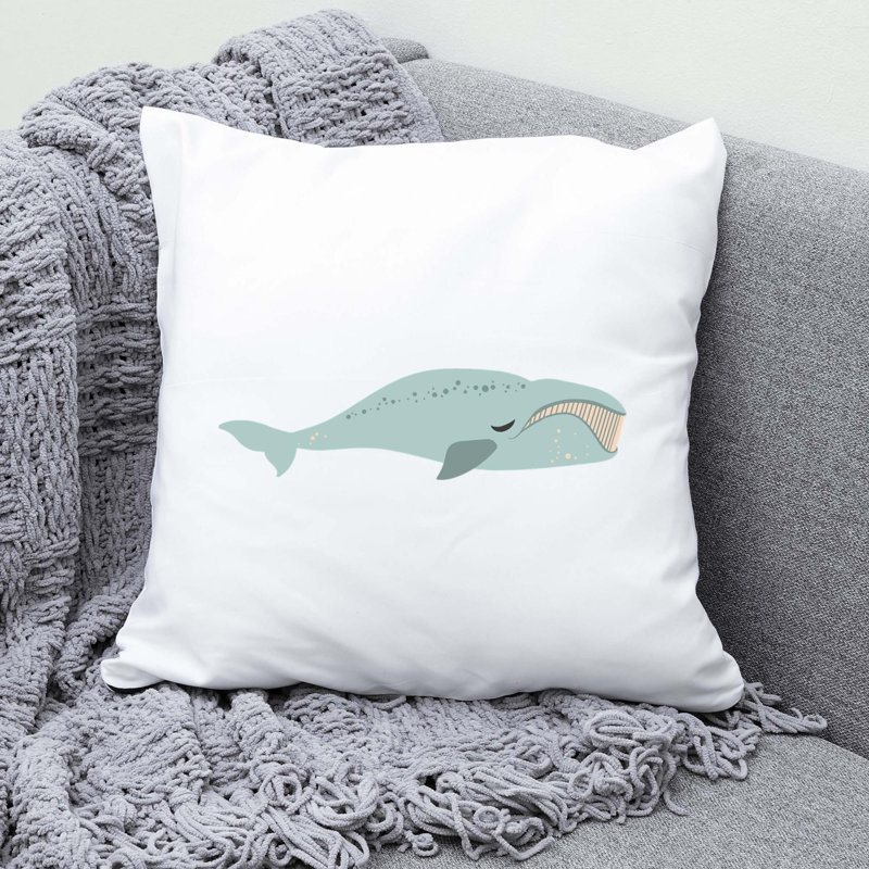 Nautical Sea Life_150 - Coussin décoratif avec coussin décoratif, H 20 po x l 20 po