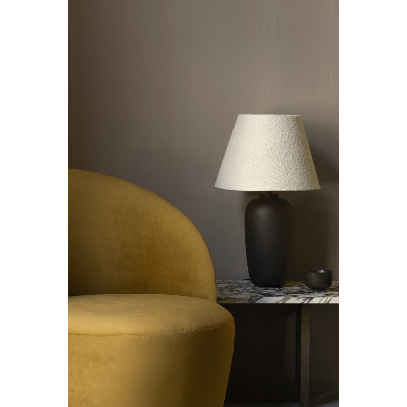 Androgyne Stone Coffee Table, Dark Stained Oak, Calacatta Viola