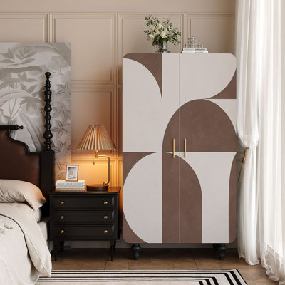 Garde-robe moderne semi-circulaire