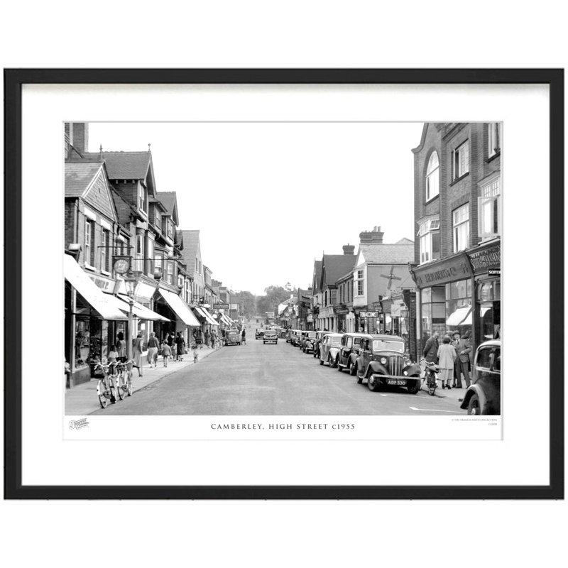 Camberley, High Street C1955 by Francis Frith - Single Picture Frame Print, 45cm H x 60cm W x 2.3cm D