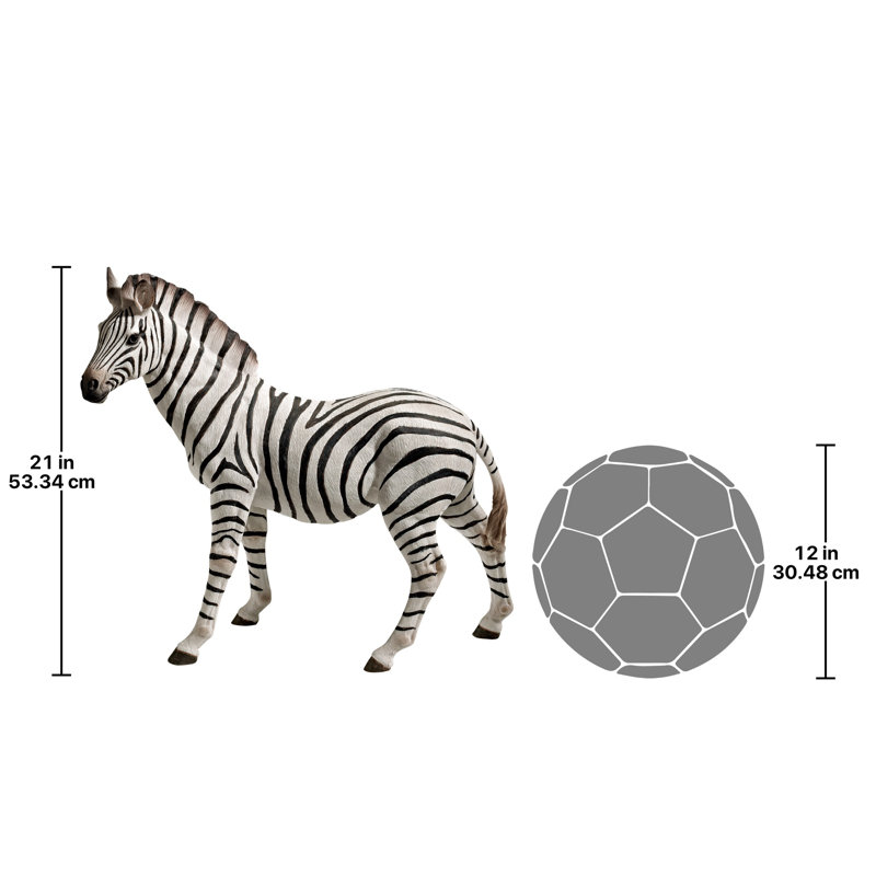 Zora, the Zebra Garden Statue