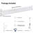 EdgeForm 42" Slim LED Under Cabinet Light, Dimmable Linkable, Hardwired or Plug-In