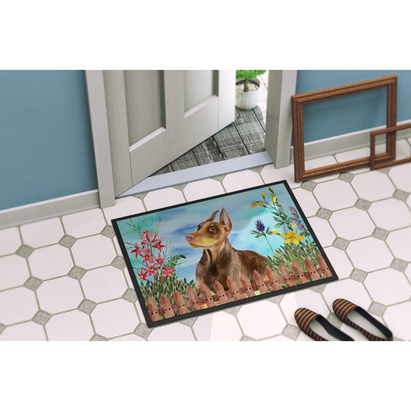 Non-Slip Outdoor Doormat, Rectangle 18" x 27"