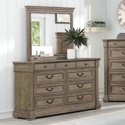 Commode à finition grise vieillie 1pc