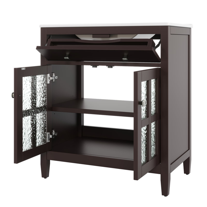 Bathroom Vanity, Brown