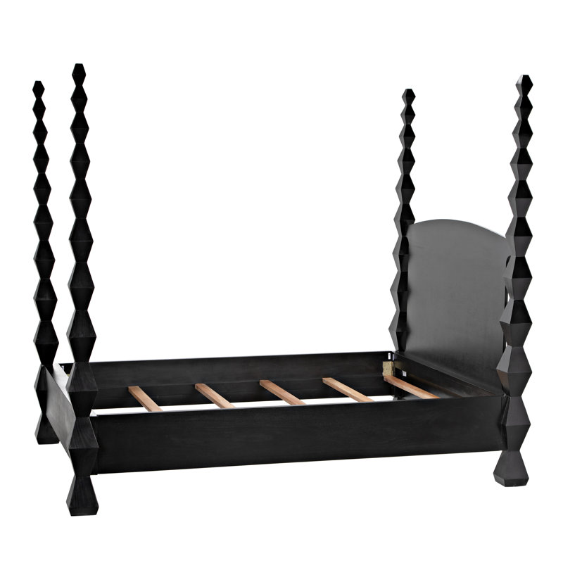 Brancusi Solid Wood Four Poster Bed, Queen