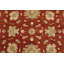 Tapis rouge en laine noué à la main de conception unique 9 pi x 11 pi 10 po