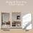 Oversized Rectangle Metal Framed Full Length Floor Mirror with Stand, Wall Mounted or Leaning Mirror for Bedroom, Home Gym, Living Room, Entryway-1657443892-1657443893