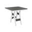 Berlin Gardens Harbor Regular Top With White Base Square Bar Table-526806374-526806386