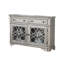 Buffet console Garry, 2 tiroirs, armoires, bois argenté, 56 po-121472096