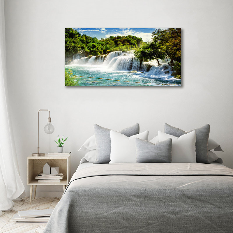 Waterfall Krka - Wrapped Canvas Print