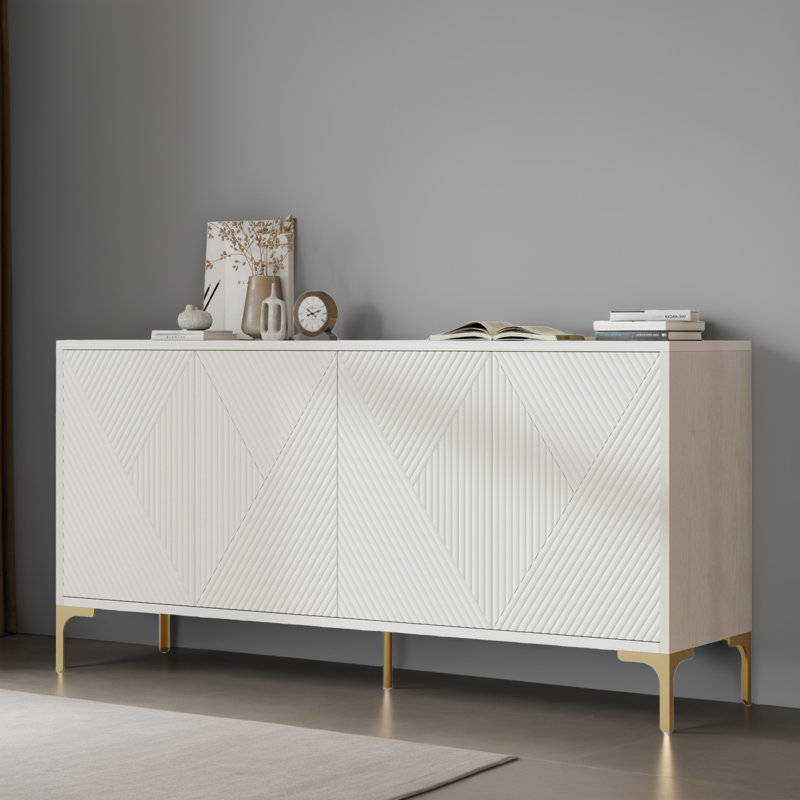 Console 59,86 po, Blanc