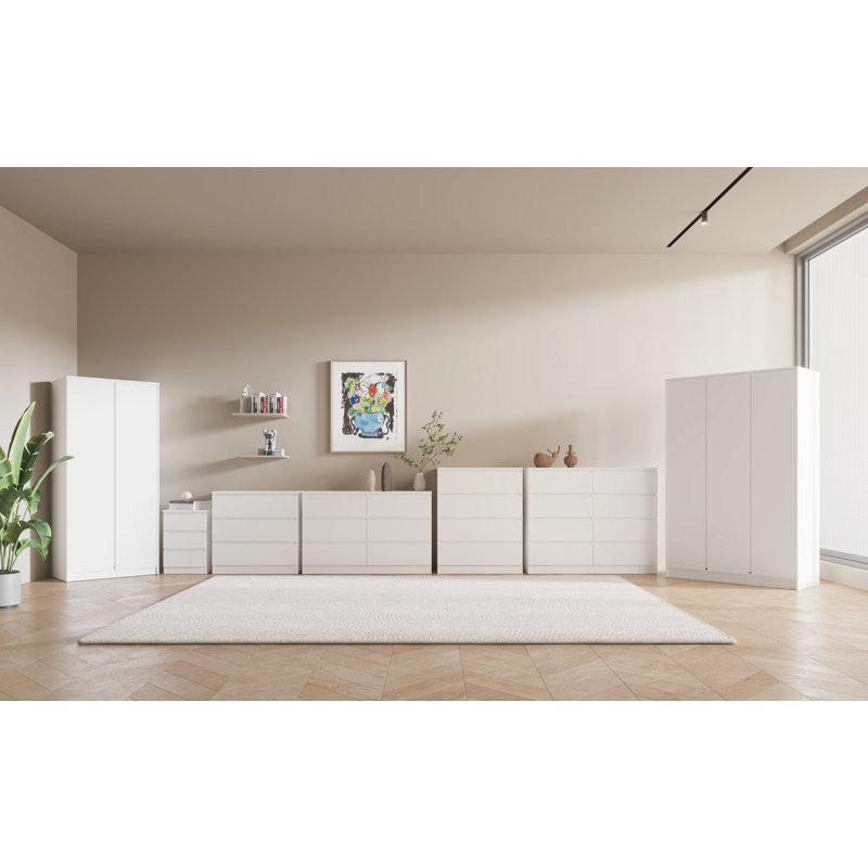 Braunstein 2 Door Wardrobe, White