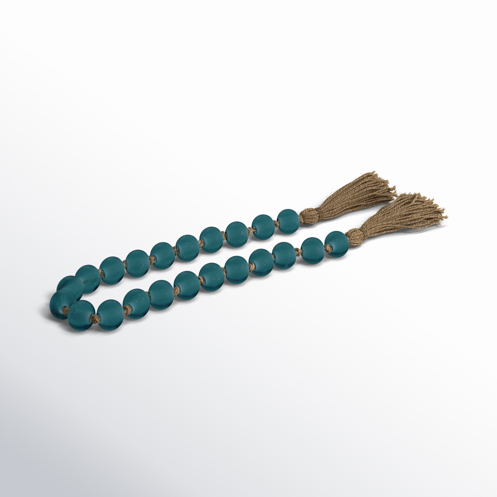 Ailey Novelty Garland, 3'9", Teal
