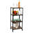 Mind Reader Bar Cart, Rolling Cart, Microwave Stand, Utility Cart, 17.85"L x 12"W x 39"H