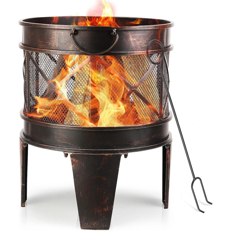 Round Charcoal Smokeless Fire Pit