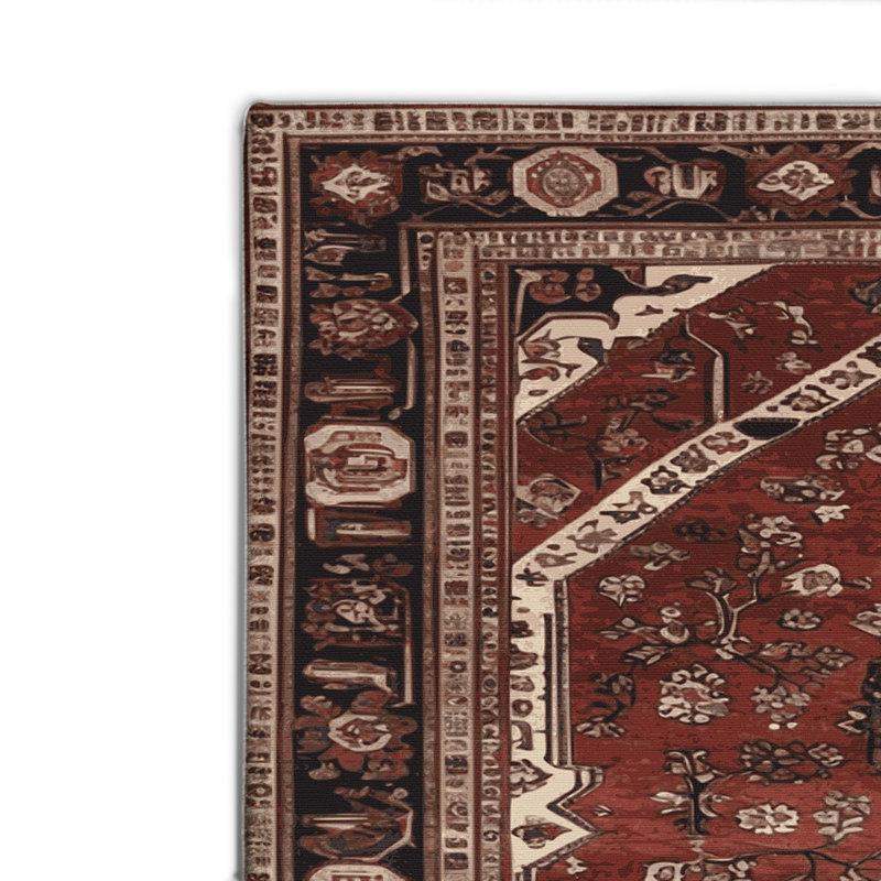 Turkish Brown Indoor and Outdoor Area Rug, Rectangle 2' x 3'