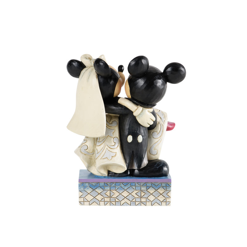 Figurine de mariage Disney Traditions Mickey 'et Minnie H 6,6 po