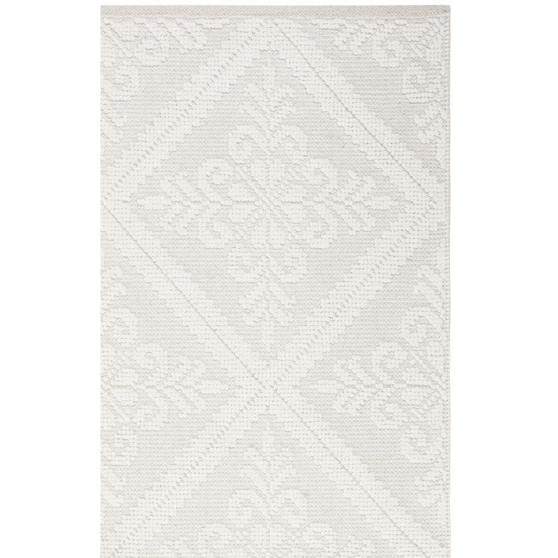 Tapis ivoire en laine / coton tissé à la main Lauren Ralph Lauren, Tapis de couloir 2 pi 3 po x 6 pi