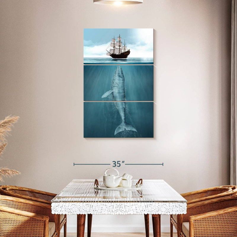 Brampt Large Whale, 45" H x 28" W