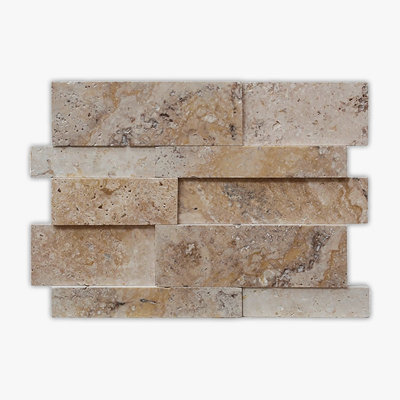 Philadelphia Honed 14 3/4x19 3/4 Jumbo Ledger Travertine Ledger Panel
