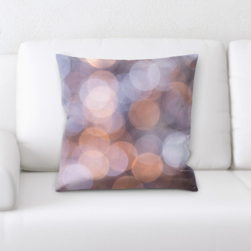 Faux Leather Throw Pillow