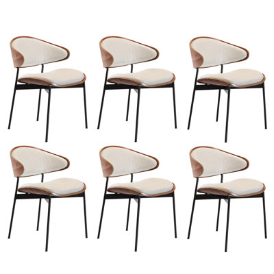Exquisite Durable Spacious Sponge Dining Chairs