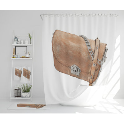 Naviana Polyester Shower Curtain Set
