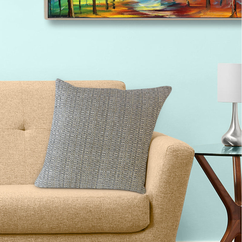 Fauve Feather Reversible Throw Pillow, 26" x 26", Throw Pillow, Green