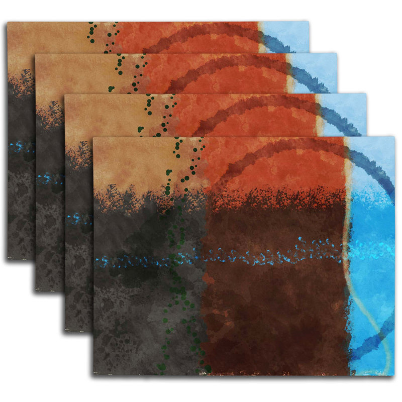 Napperon abstrait en polyester