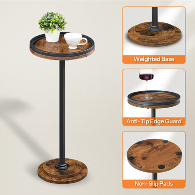 Adalynn 25.6'' H Small Round End Table