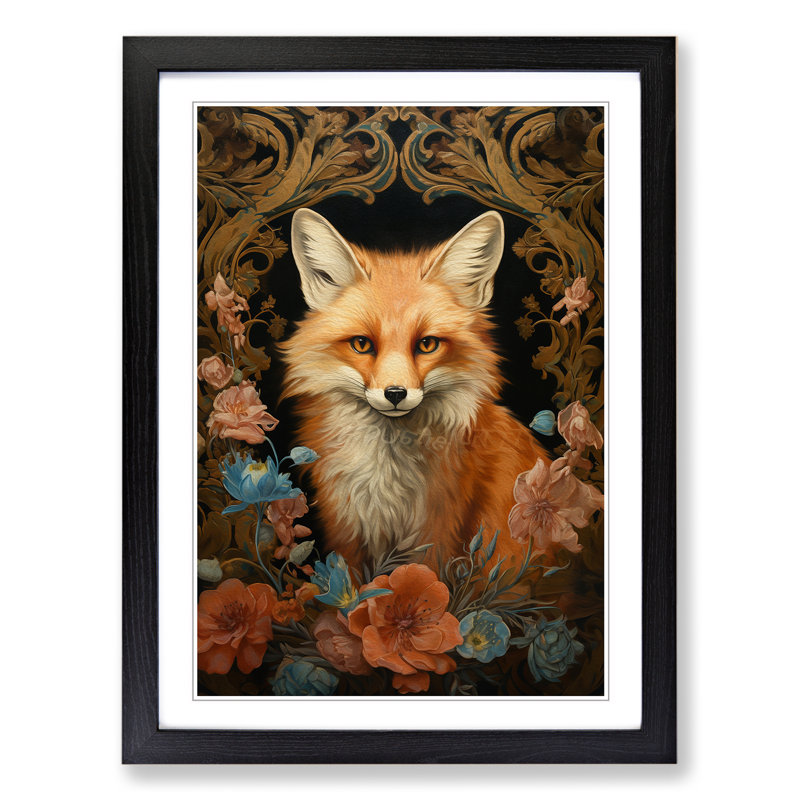 Single Picture Frame Print on Wood, Black Framed, 64cm H x 46cm W