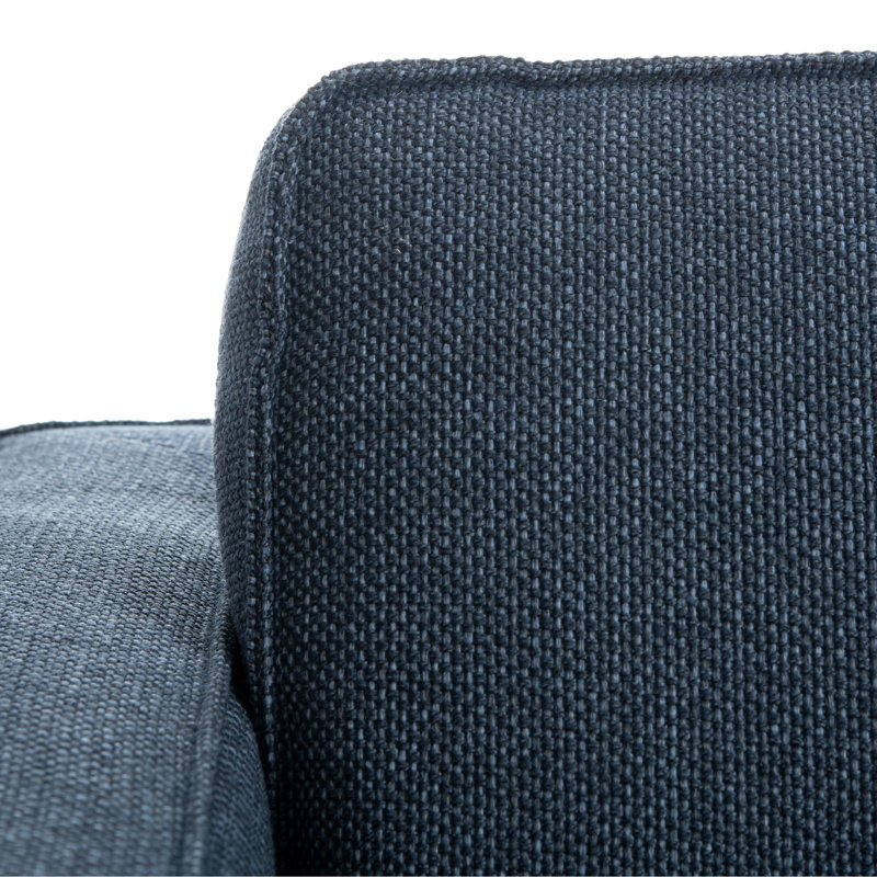 Stevens 81.5" Sofa with Reversible Cushions, Navy Linen Blend