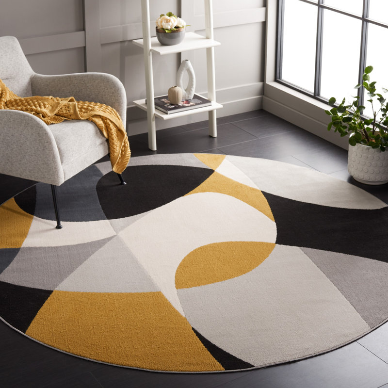 Odyssey Performance Abstract Rug, Round 6'7"