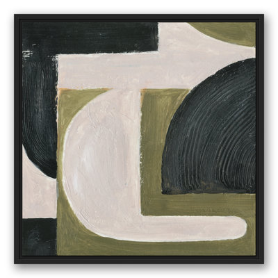 Abstract With Green Acrylic Painting Print 