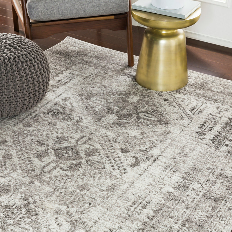 Lake City Rug, Rectangle 120 x 170cm, Light Grey/White/Charcoal