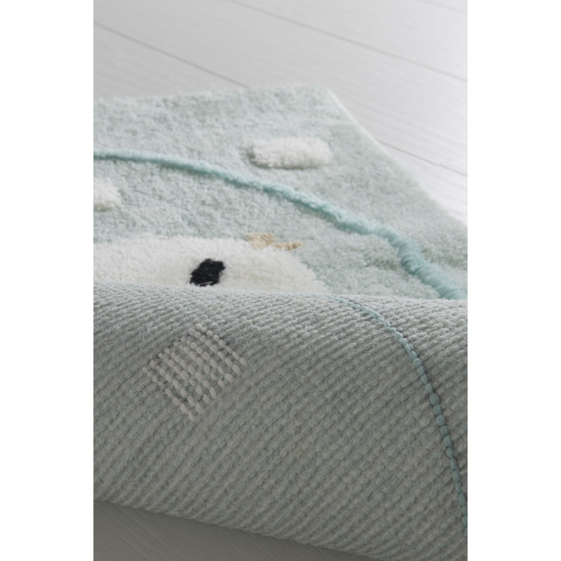 Tapis pour salle de bain Harti, Bleu
