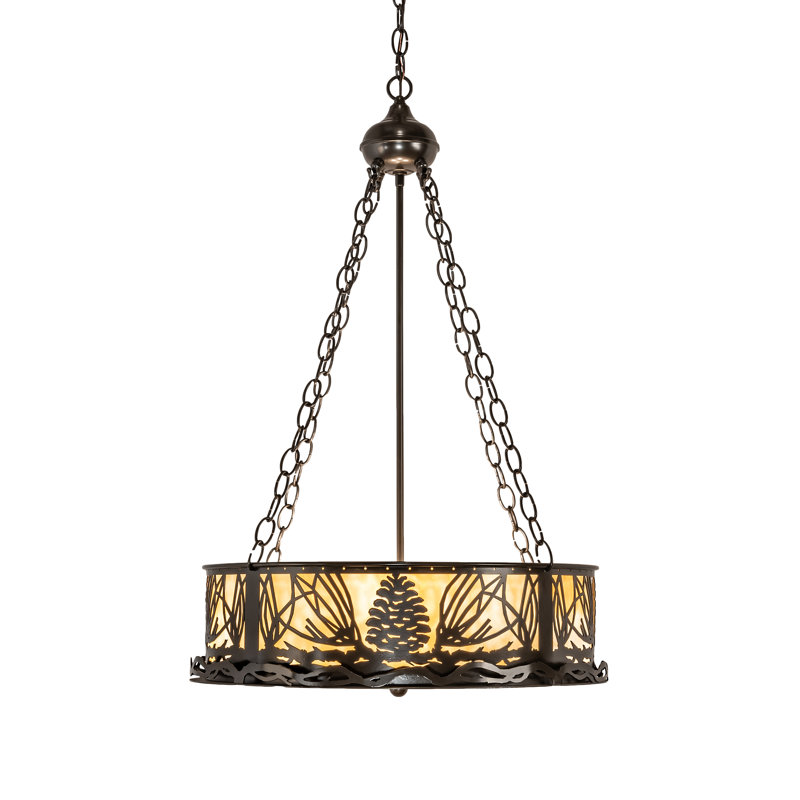 Sid 4 - Light Pendant, Timeless Bronze, 65" H x 22" W x 22" D