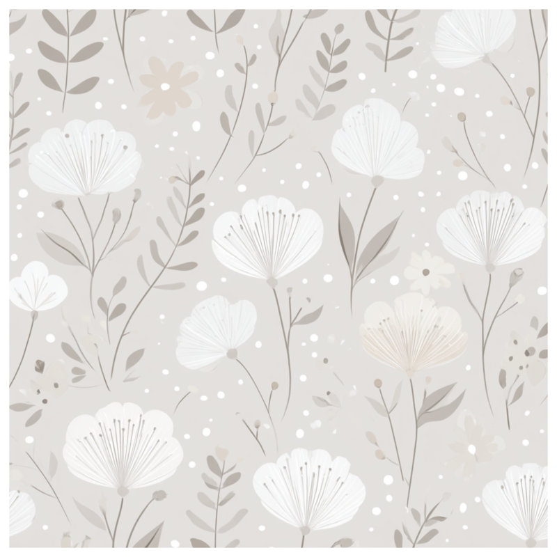 Tapisserie murale florale - Décoration murale à motif, H 50 po x l 60 po avec 4 œillets
