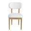 Ensemble de 2 chaises de salle à manger rembourrées en bois massif Rhoda-349926406-349926402