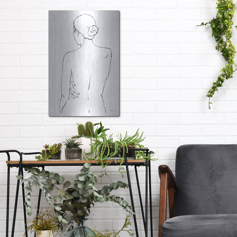 Art mural en métal «Muse 4» par Wellington Studio, H 16 po x l 12 po