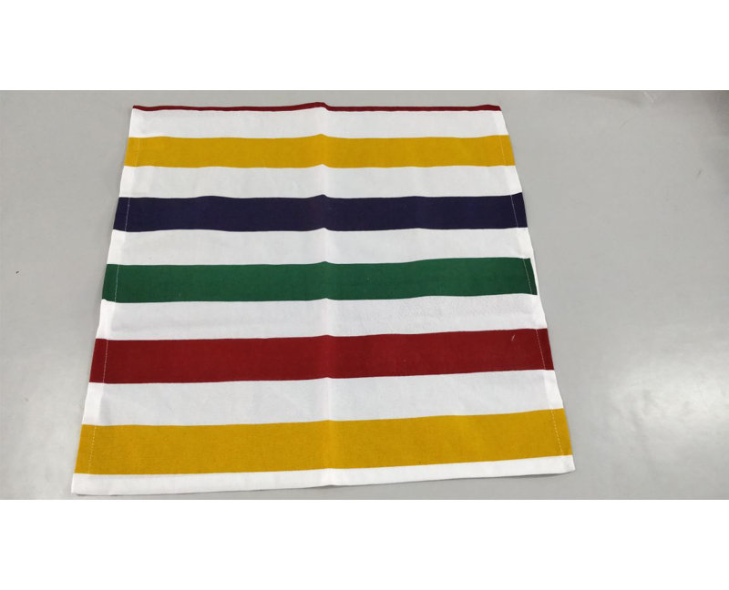 Burntwood Cotton Striped Square Napkin