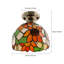 Plafonnier Tiffany, lampe encastrée en verre