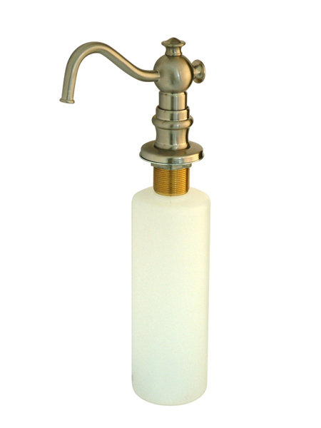 Distributeur de savon décoratif, Nickel brossé