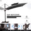 Jauhen 128' X 104'  Cantilever Umbrella, Weighted Base Does Not Include-516639124